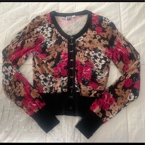 roxy floral cardigan